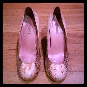 Max Studio Snakeskin Heels